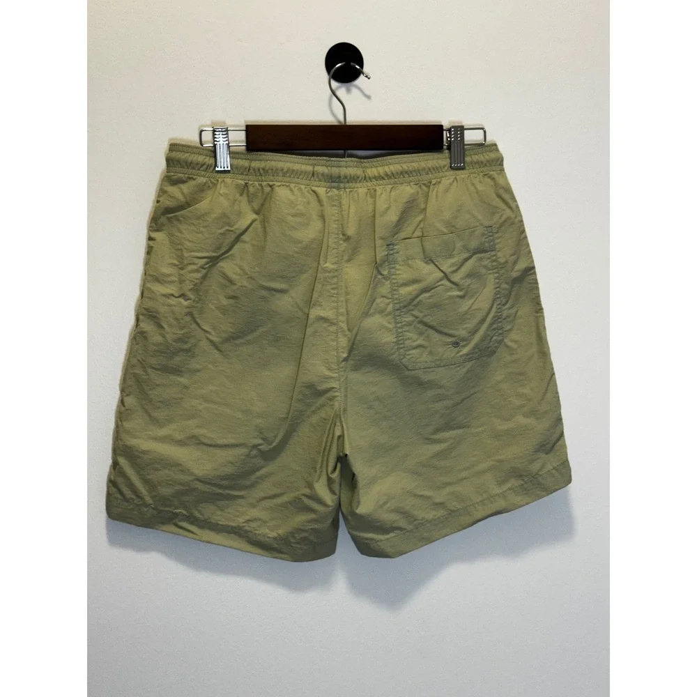 PacSun Los Angeles Mens Swim Trunks Olive Green Nylon Mesh Lined Shorts‎ Size M